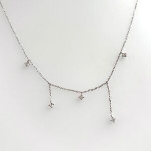 Scattered stars S925 sterling silver necklace